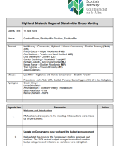 Highland and Islands Regional Stakeholder Group - Meeting Minutes - 11 April 2024